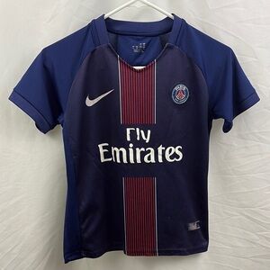 Nike Paris Saint-Germain Neymar Fly Emirates Kids Sz Medium Soccer Jersey Futbol